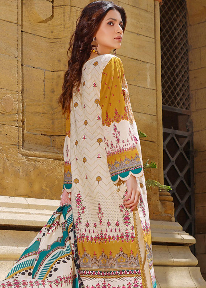 Rung By Al Zohaib Embroidered Lawn Suits Unstitched 3 Piece AZ22R 04 - Summer Collection