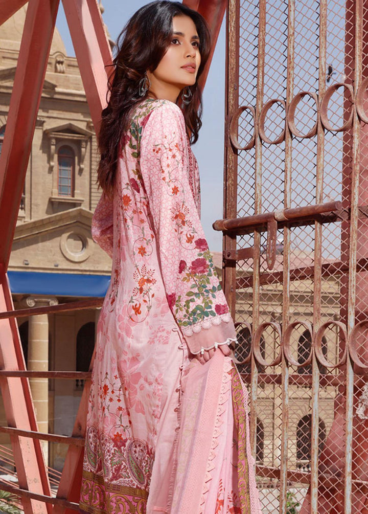 Rung By Al Zohaib Embroidered Lawn Suits Unstitched 3 Piece AZ22R 10 - Summer Collection