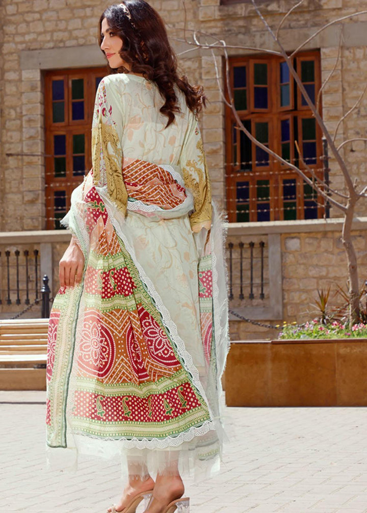 Rung By Al Zohaib Embroidered Lawn Suits Unstitched 3 Piece AZ22R 12 - Summer Collection