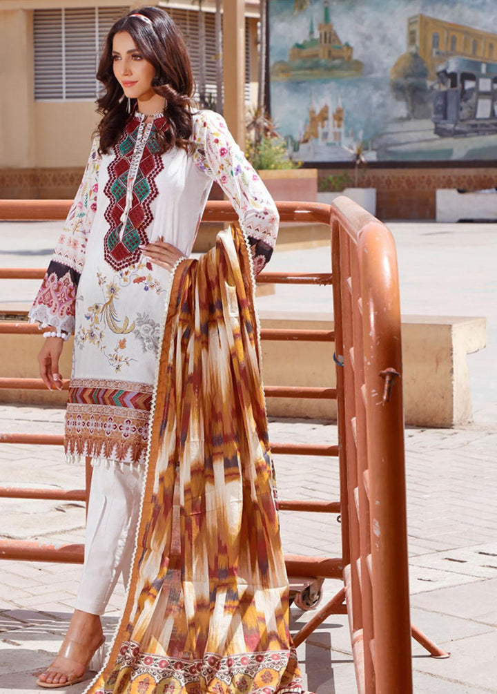 Rung By Al Zohaib Embroidered Lawn Suits Unstitched 3 Piece AZ22R 15 - Summer Collection