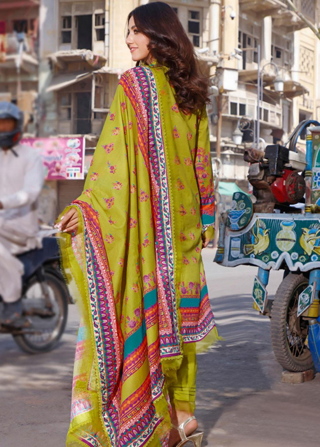 Rung By Al Zohaib Embroidered Lawn Suits Unstitched 3 Piece AZ22R 17 - Summer Collection