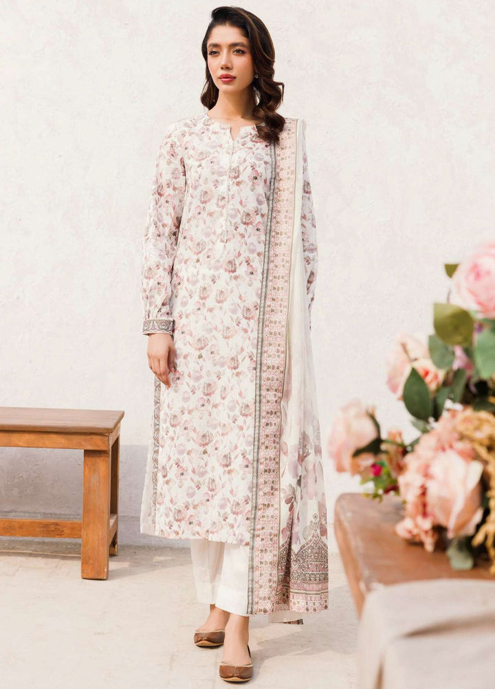 Rung By Motifz Printed Lawn Suit Unstitched 3 Piece MT24L-V1 4542 Mehjbeen - Summer Collection