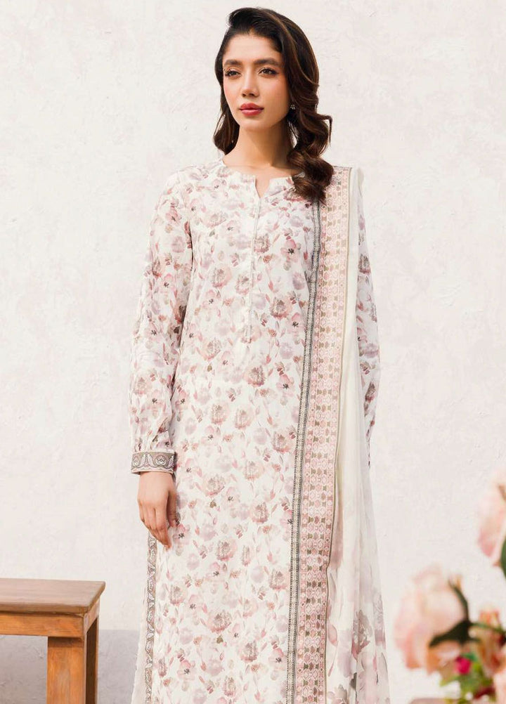 Rung By Motifz Printed Lawn Suit Unstitched 3 Piece MT24L-V1 4542 Mehjbeen - Summer Collection