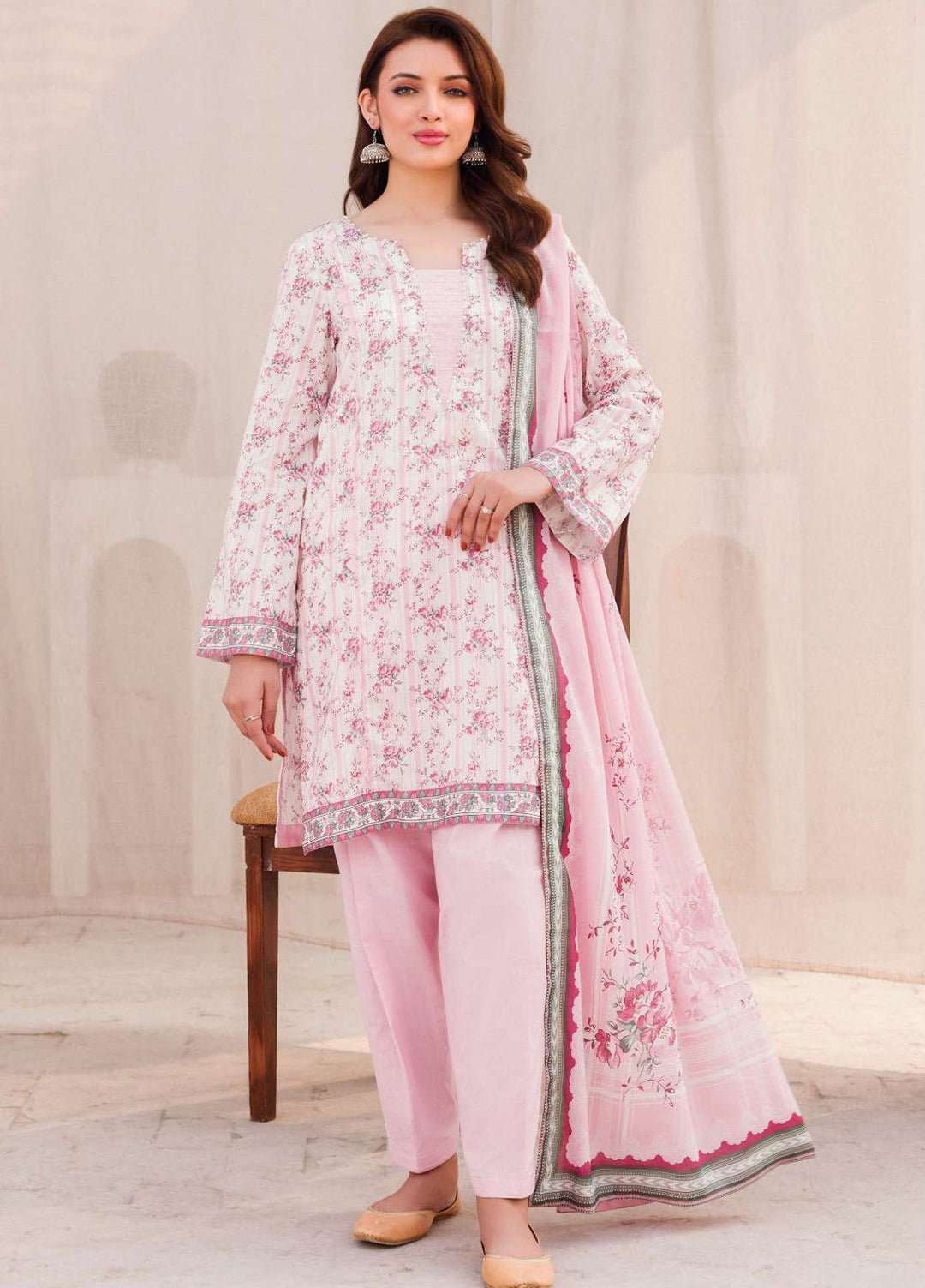 Rung By Motifz Printed Lawn Suit Unstitched 3 Piece MT24L-V1 4544 Afshaan - Summer Collection