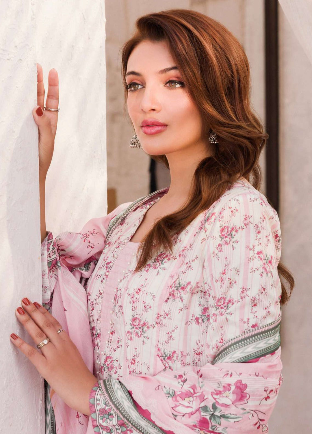Rung By Motifz Printed Lawn Suit Unstitched 3 Piece MT24L-V1 4544 Afshaan - Summer Collection