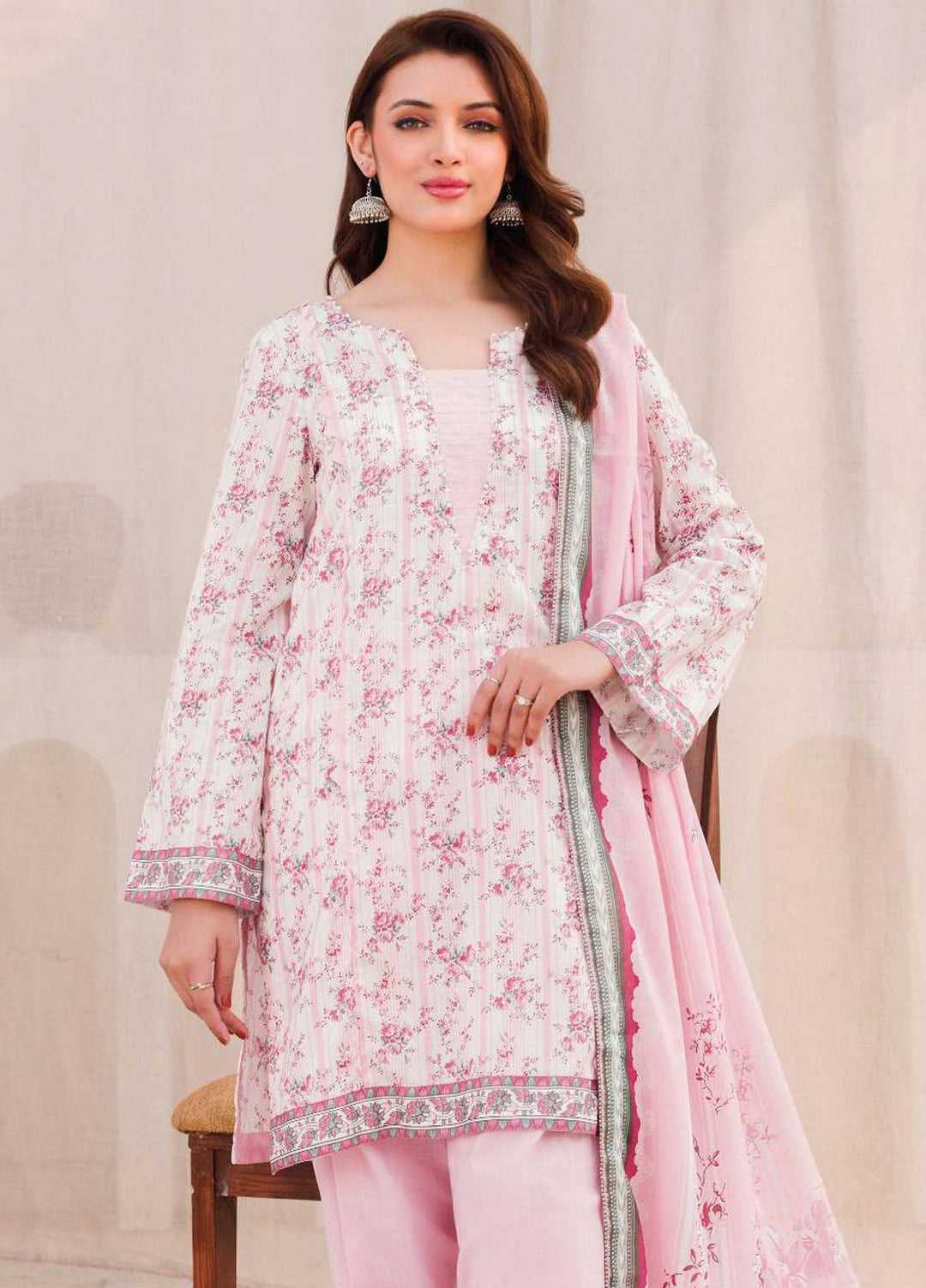 Rung By Motifz Printed Lawn Suit Unstitched 3 Piece MT24L-V1 4544 Afshaan - Summer Collection