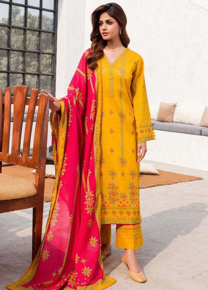 Rung By Motifz Printed Lawn Suit Unstitched 3 Piece MT24L-V2 4581 Firdous - Summer Collection