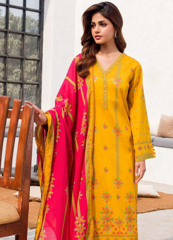 Rung By Motifz Printed Lawn Suit Unstitched 3 Piece MT24L-V2 4581 Firdous - Summer Collection