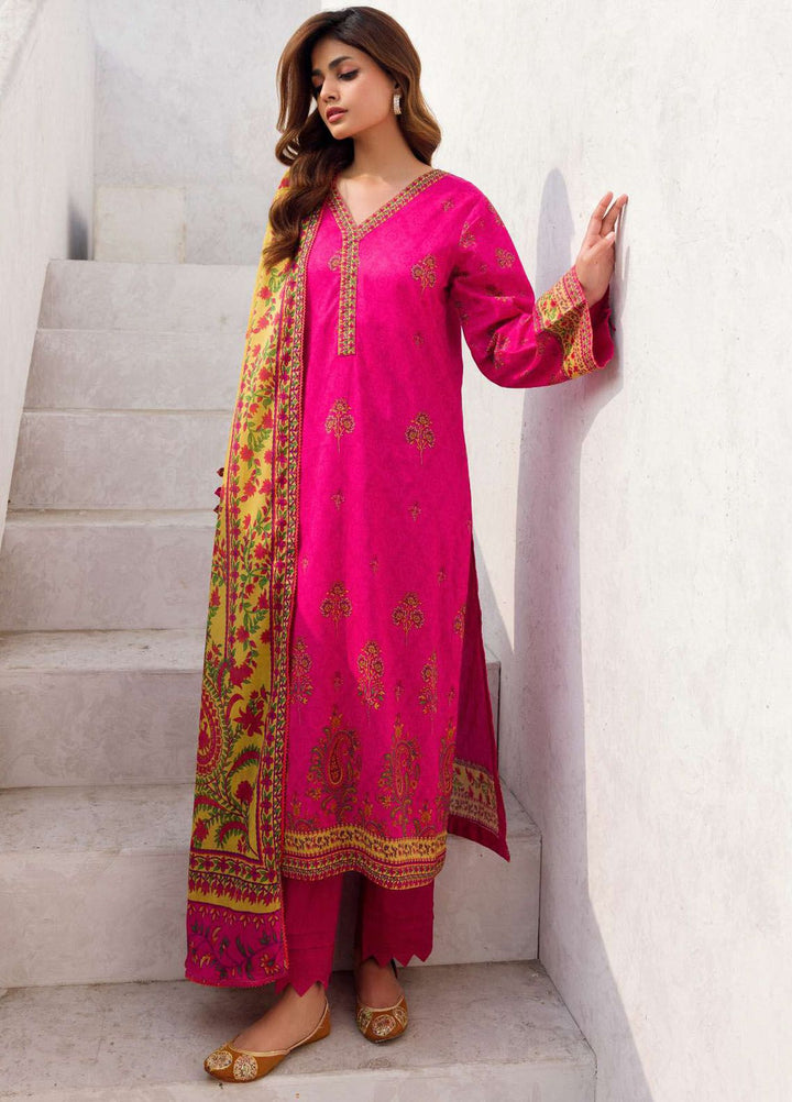 Rung By Motifz Printed Lawn Suit Unstitched 3 Piece MT24L-V2 4582 Saba - Summer Collection