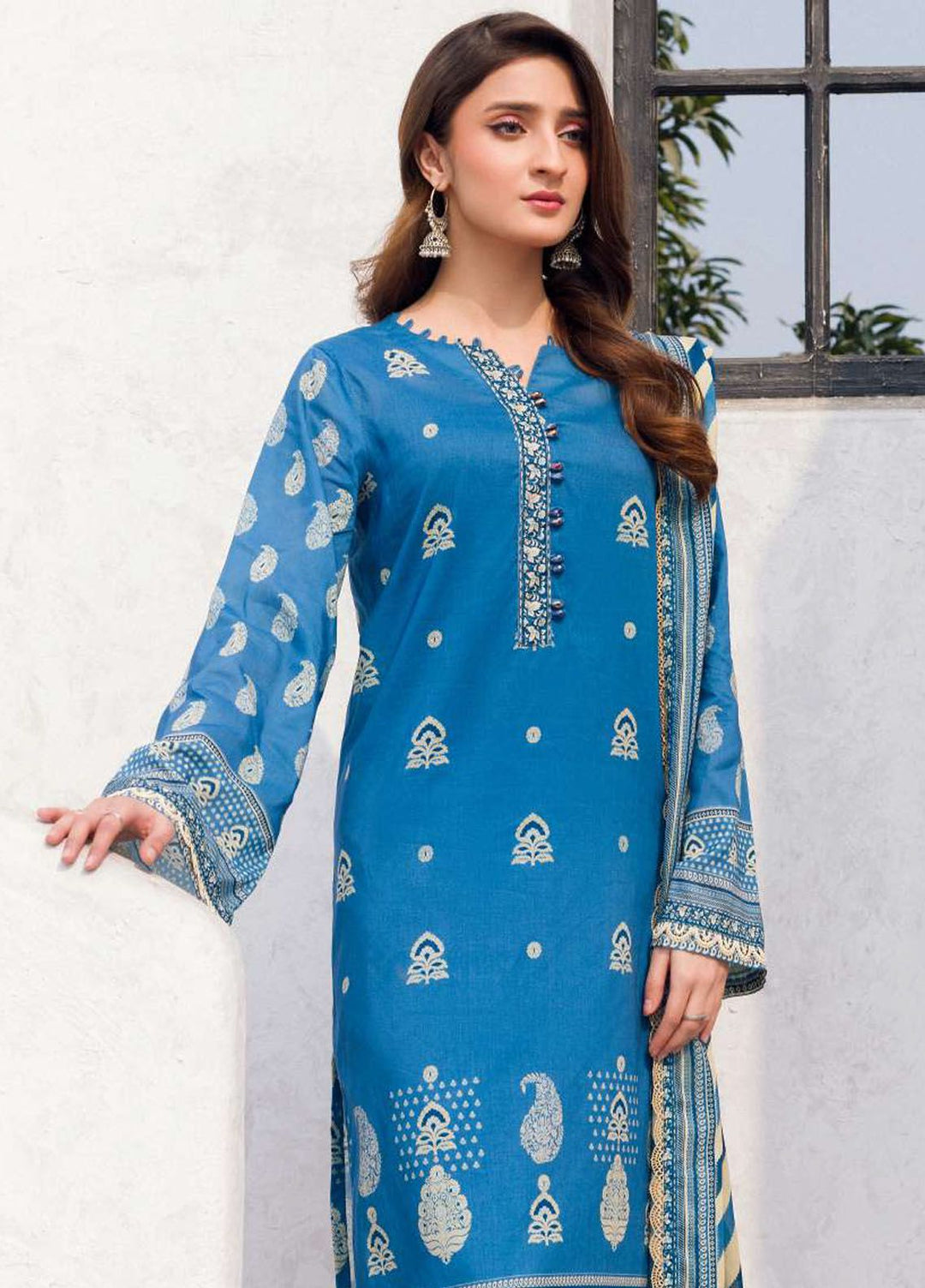 Rung By Motifz Printed Lawn Suit Unstitched 3 Piece MT24L-V2 4583 Zaba - Summer Collection