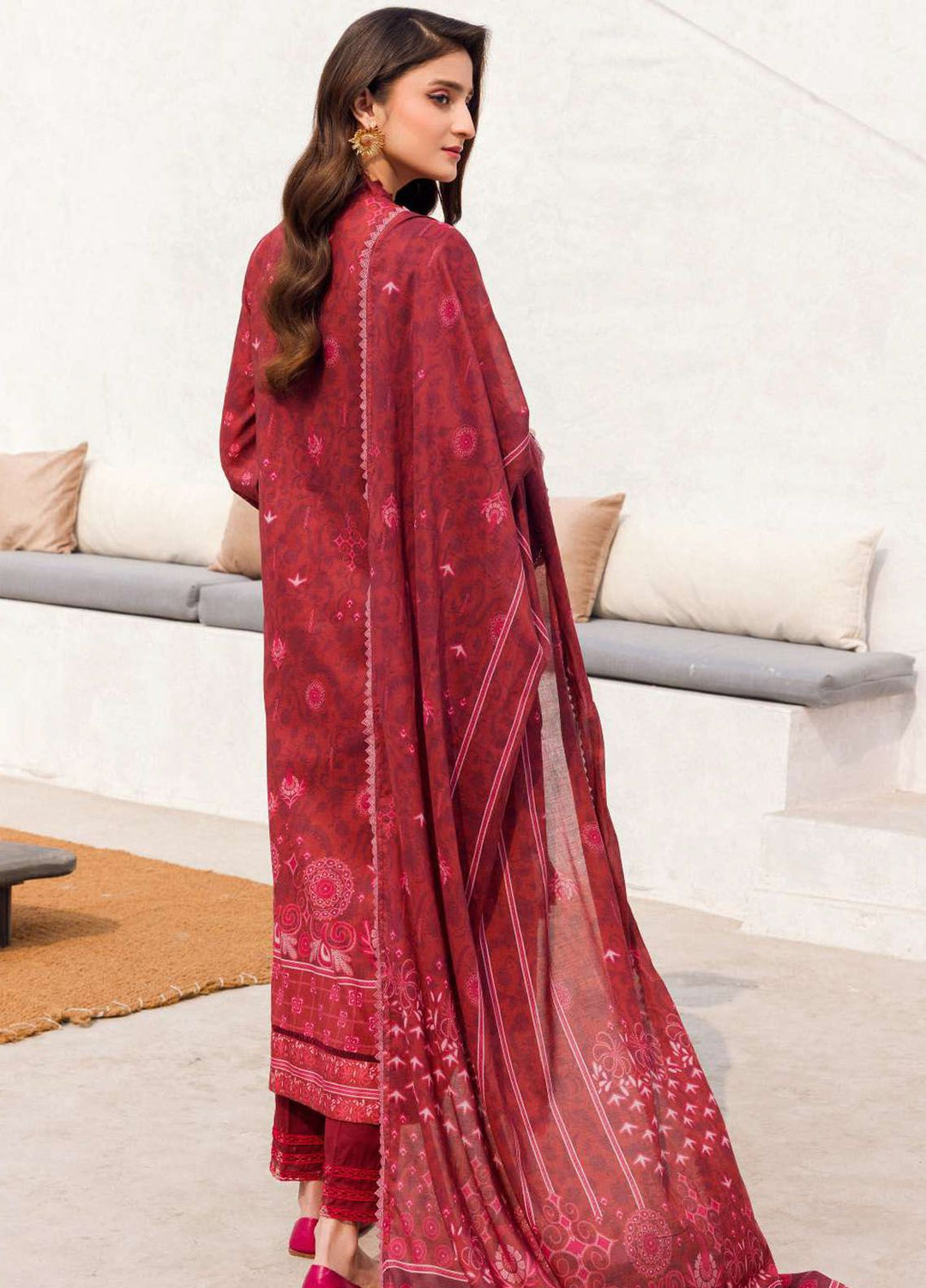 Rung By Motifz Printed Lawn Suit Unstitched 3 Piece MT24L-V2 4590 Anmol - Summer Collection