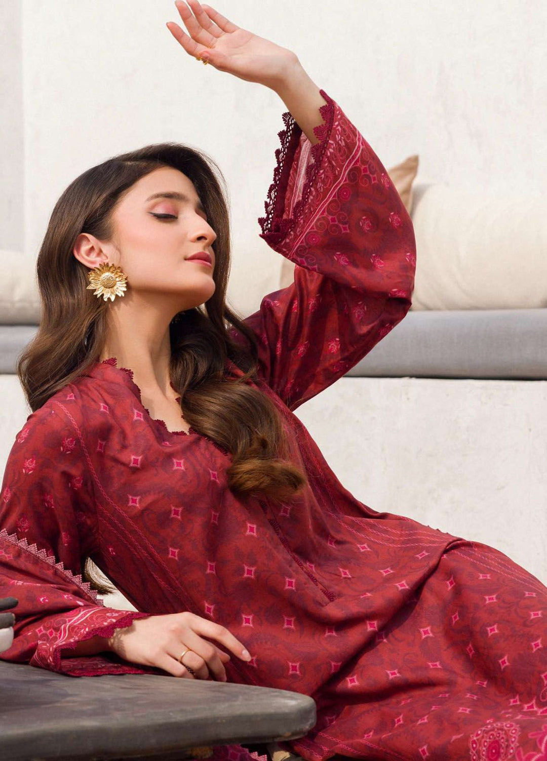Rung By Motifz Printed Lawn Suit Unstitched 3 Piece MT24L-V2 4590 Anmol - Summer Collection