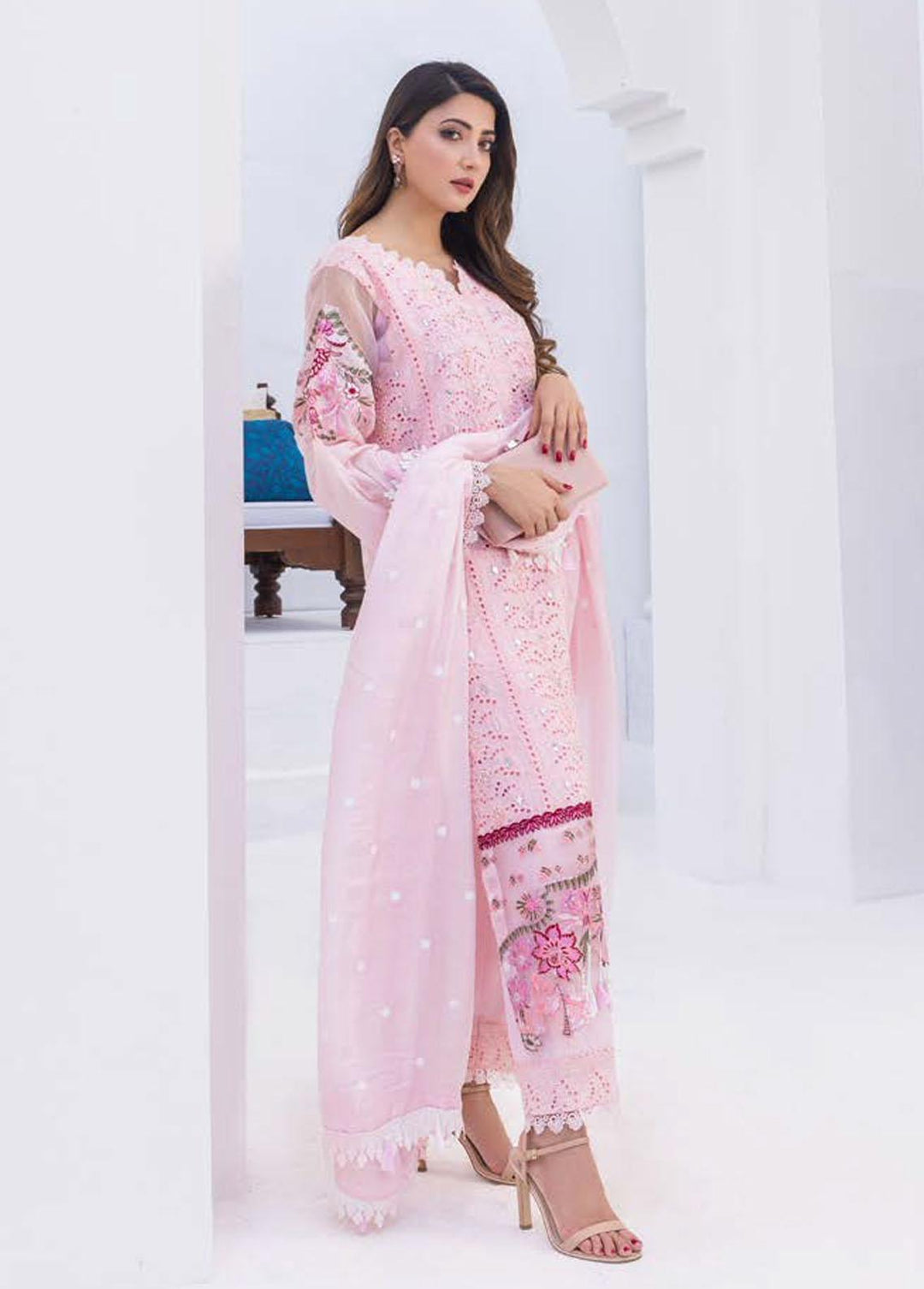 Rungkari By Mahiymaan Embroidered Lawn Suits Unstitched 3 Piece MAH23R A01 - Summer Collection