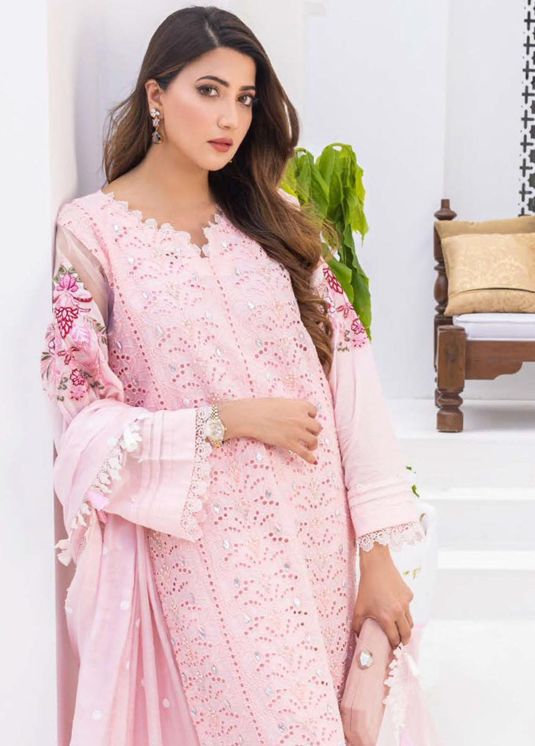 Rungkari By Mahiymaan Embroidered Lawn Suits Unstitched 3 Piece MAH23R A01 - Summer Collection