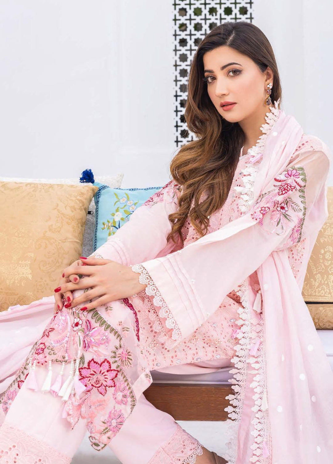 Rungkari By Mahiymaan Embroidered Lawn Suits Unstitched 3 Piece MAH23R A01 - Summer Collection