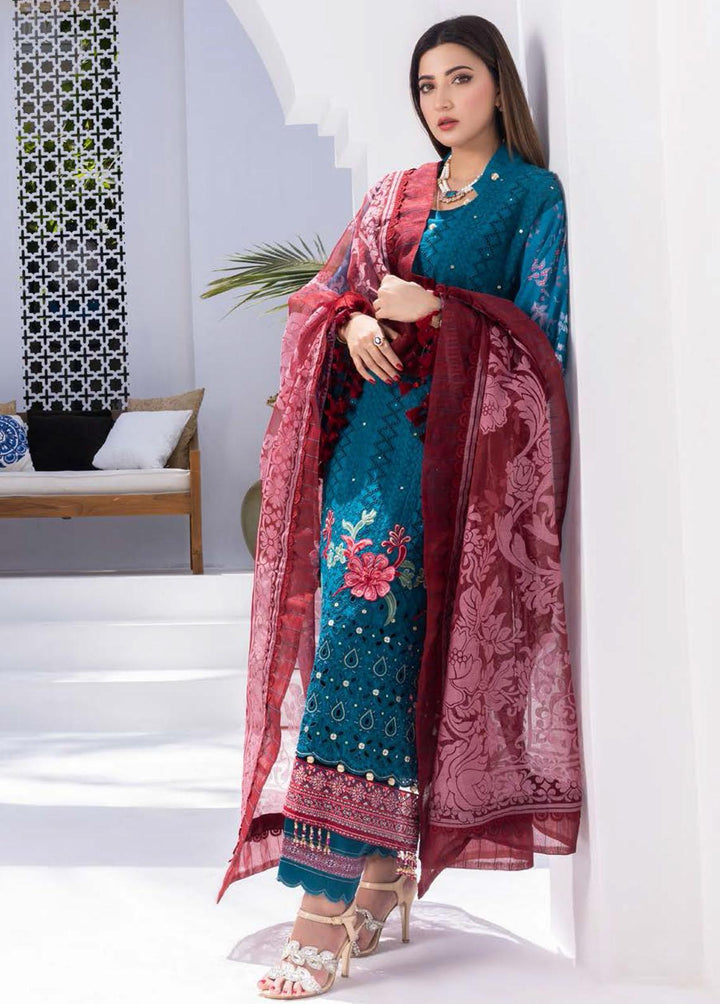 Rungkari By Mahiymaan Embroidered Lawn Suits Unstitched 3 Piece MAH23R A02 - Summer Collection