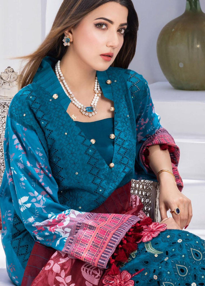 Rungkari By Mahiymaan Embroidered Lawn Suits Unstitched 3 Piece MAH23R A02 - Summer Collection
