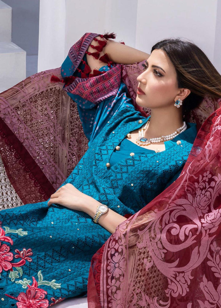 Rungkari By Mahiymaan Embroidered Lawn Suits Unstitched 3 Piece MAH23R A02 - Summer Collection