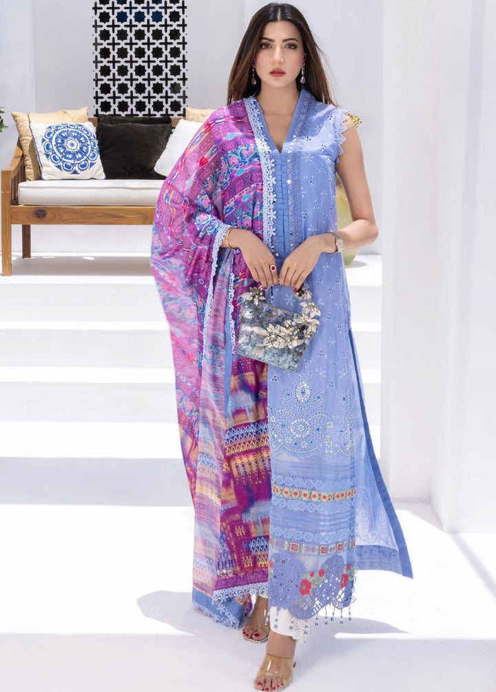 Rungkari By Mahiymaan Embroidered Lawn Suits Unstitched 3 Piece MAH23R A03 - Summer Collection