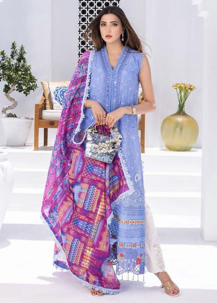 Rungkari By Mahiymaan Embroidered Lawn Suits Unstitched 3 Piece MAH23R A03 - Summer Collection