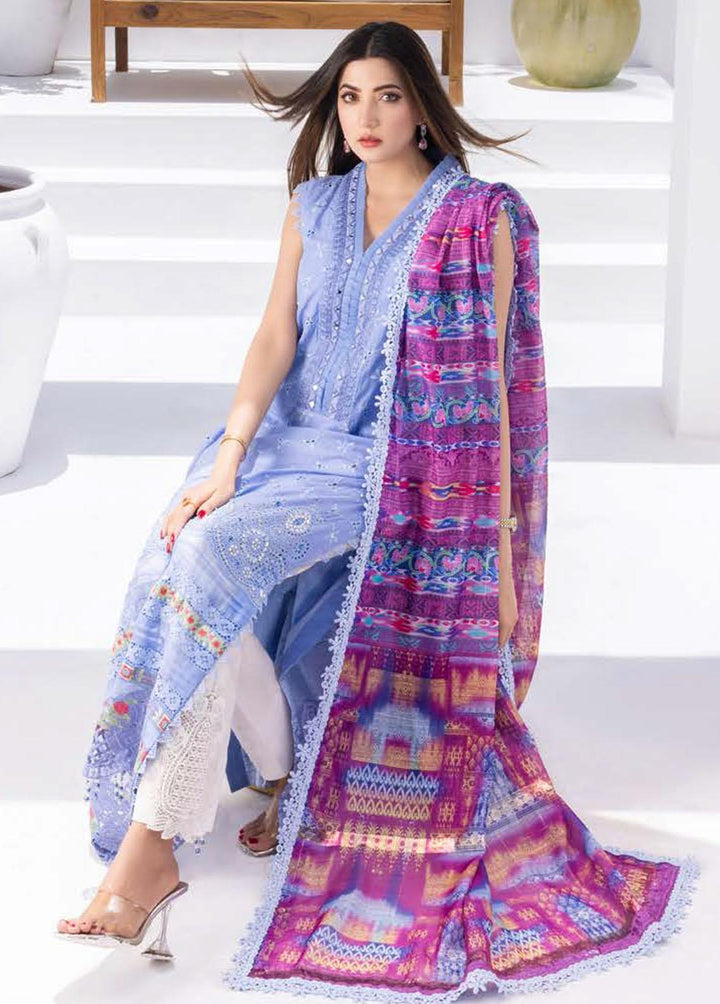 Rungkari By Mahiymaan Embroidered Lawn Suits Unstitched 3 Piece MAH23R A03 - Summer Collection