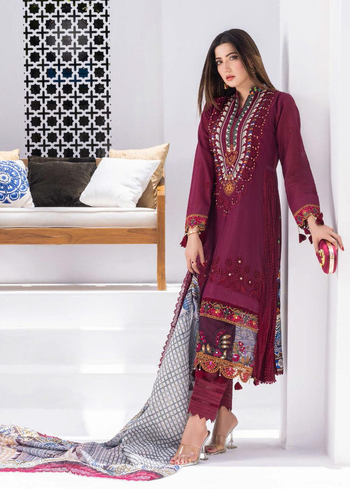 Rungkari By Mahiymaan Embroidered Lawn Suits Unstitched 3 Piece MAH23R A04 - Summer Collection