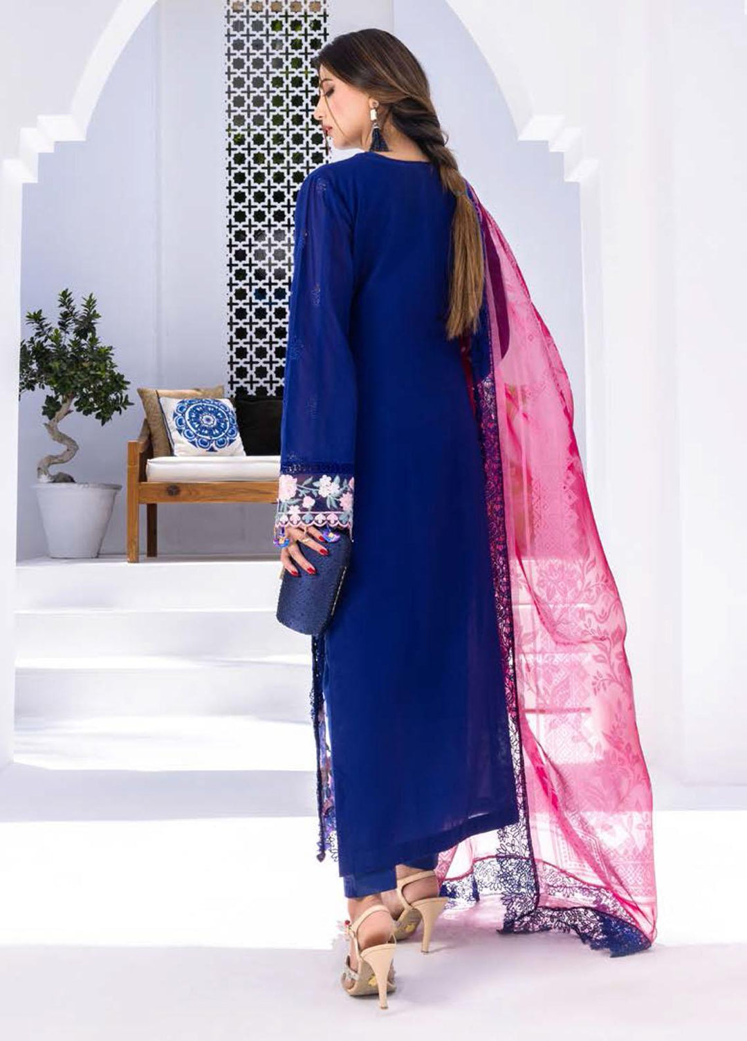 Rungkari By Mahiymaan Embroidered Lawn Suits Unstitched 3 Piece MAH23R A06 - Summer Collection