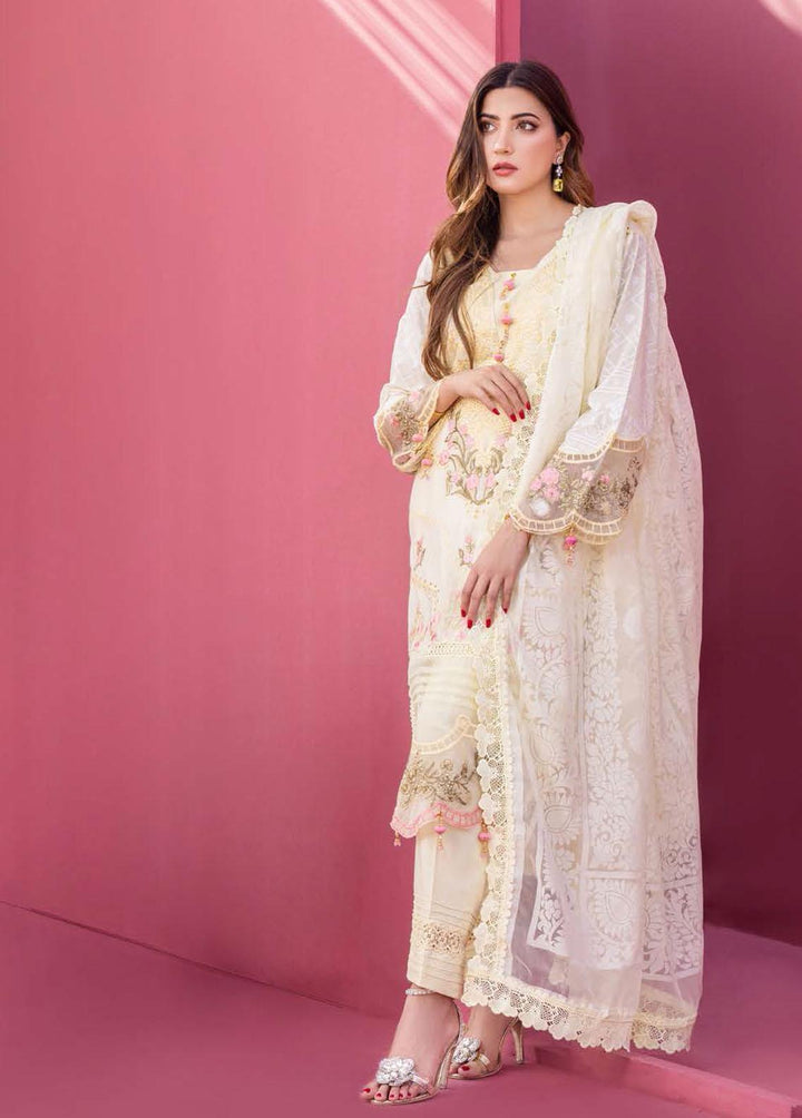Rungkari By Mahiymaan Embroidered Lawn Suits Unstitched 3 Piece MAH23R A07 - Summer Collection