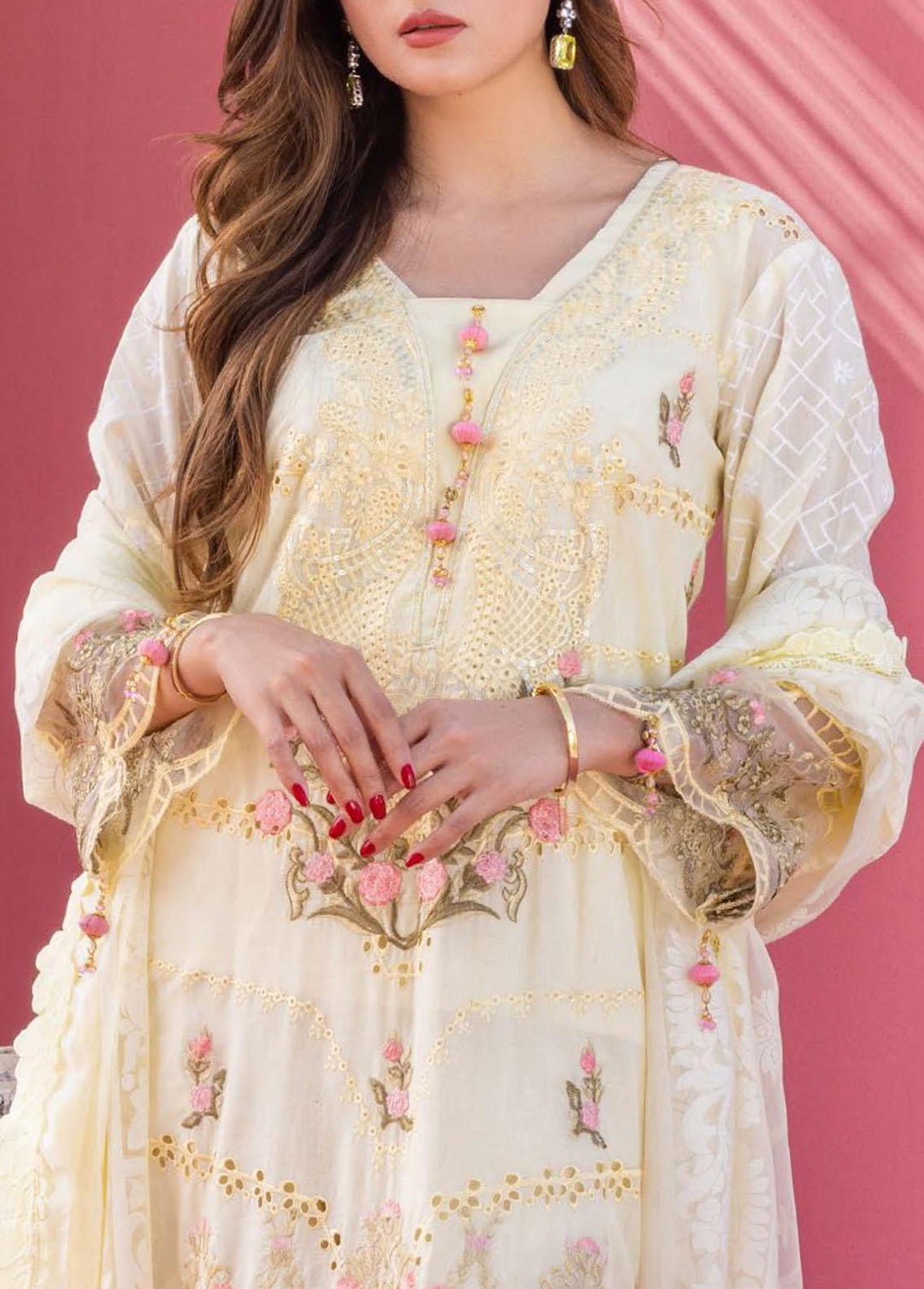 Rungkari By Mahiymaan Embroidered Lawn Suits Unstitched 3 Piece MAH23R A07 - Summer Collection