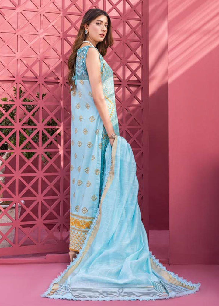 Rungkari By Mahiymaan Embroidered Lawn Suits Unstitched 3 Piece MAH23R A08 - Summer Collection