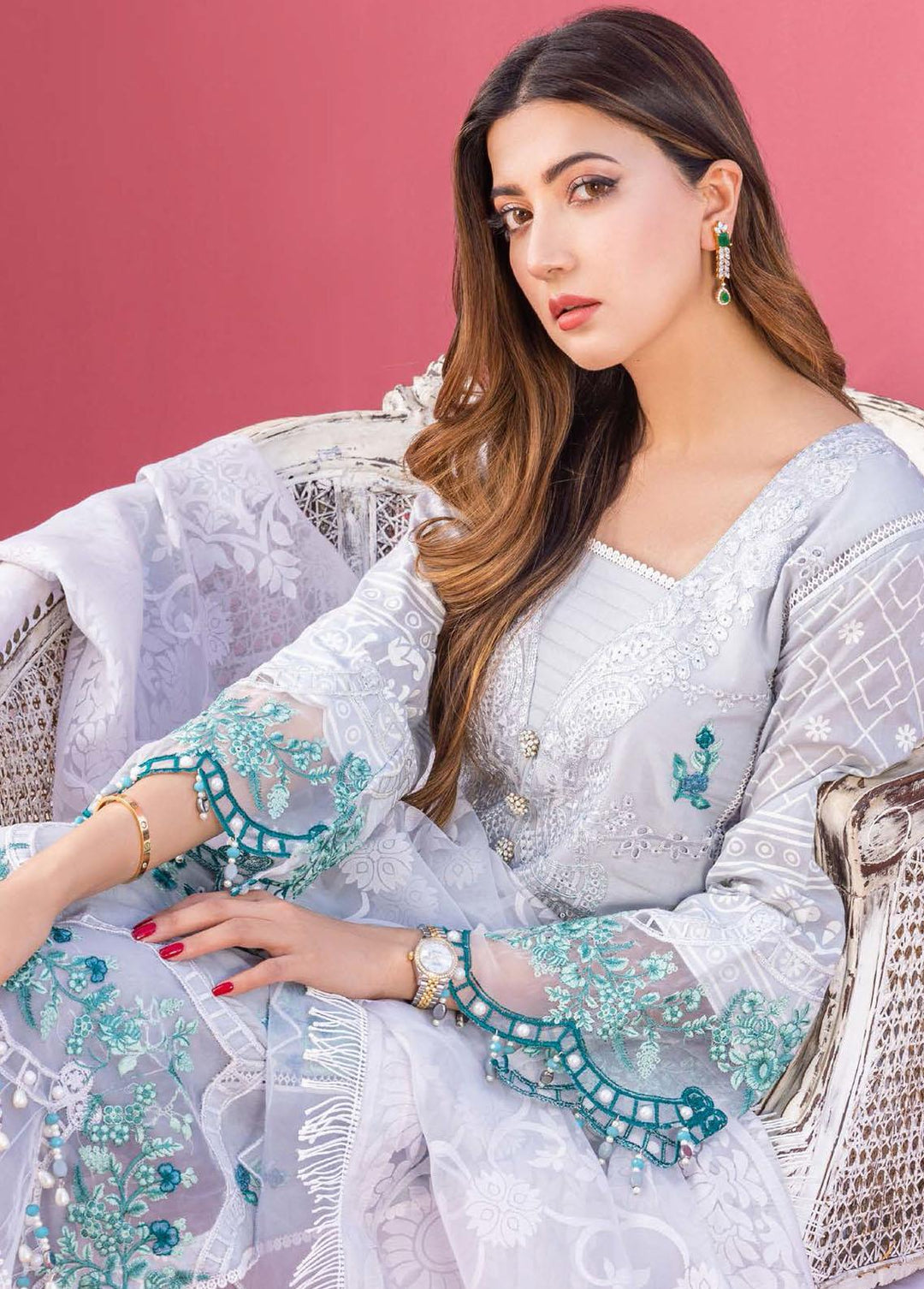 Rungkari By Mahiymaan Embroidered Lawn Suits Unstitched 3 Piece MAH23R A10 - Summer Collection