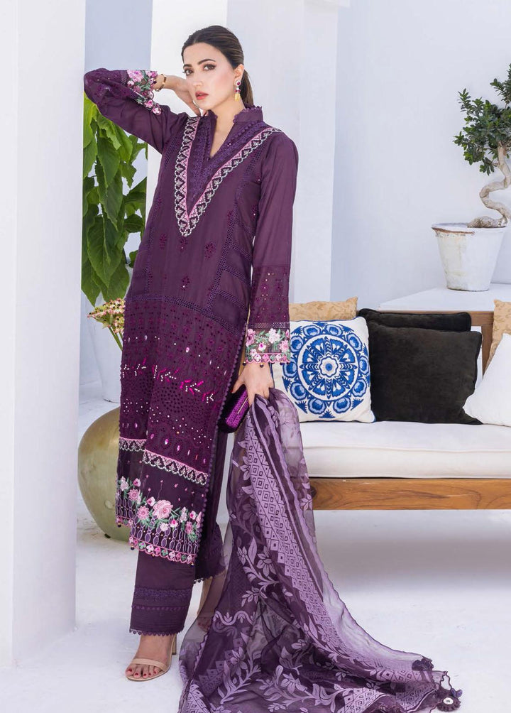 Rungkari By Mahiymaan Embroidered Lawn Suits Unstitched 3 Piece MAH23R A11 - Summer Collection