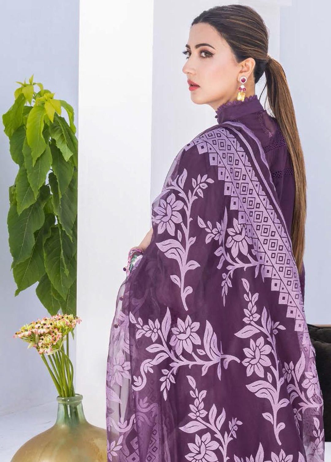 Rungkari By Mahiymaan Embroidered Lawn Suits Unstitched 3 Piece MAH23R A11 - Summer Collection