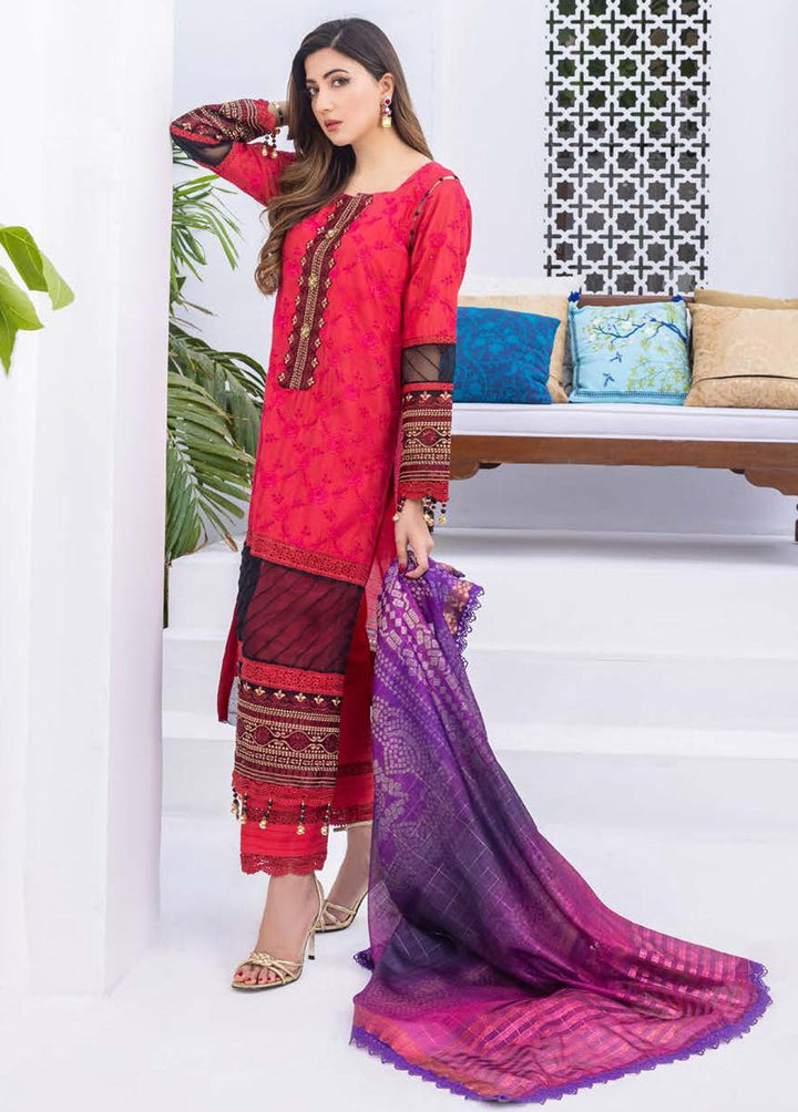 Rungkari By Mahiymaan Embroidered Lawn Suits Unstitched 3 Piece MAH23R A12 - Summer Collection