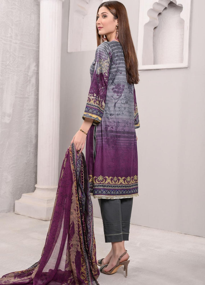 Pretty Petals By Ruqayyah Embroidered Lawn Suits Unstitched 3 Piece RQY22PP 03 - Summer Collection