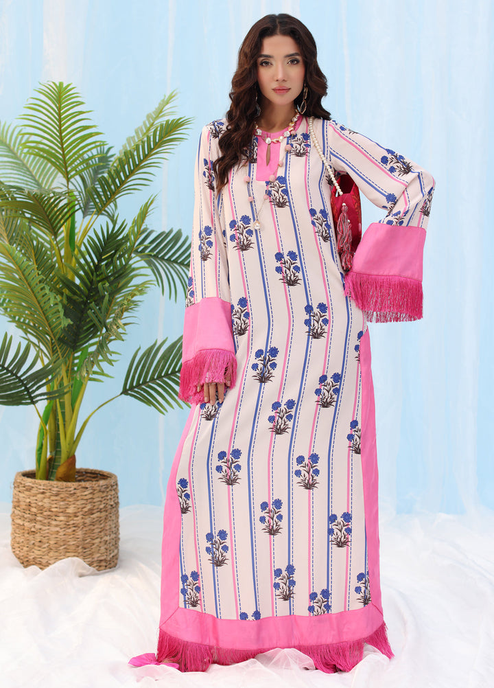 Rush Hour by Musferah Saad Pret Printed Silk 1 Piece Suit Candyline