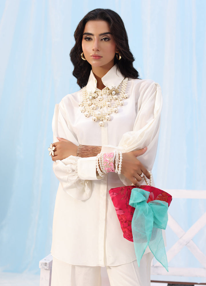 Rush Hour by Musferah Saad Pret Printed Silk 1 Piece Suit Sweet Precision