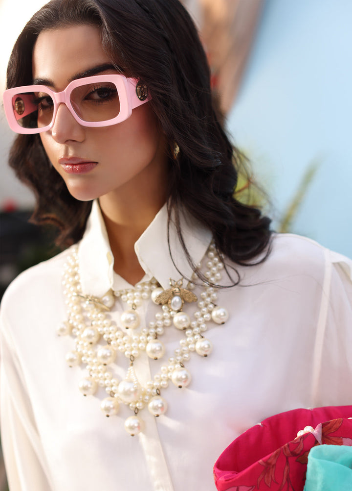 Rush Hour by Musferah Saad Pret Printed Silk 1 Piece Suit Sweet Precision