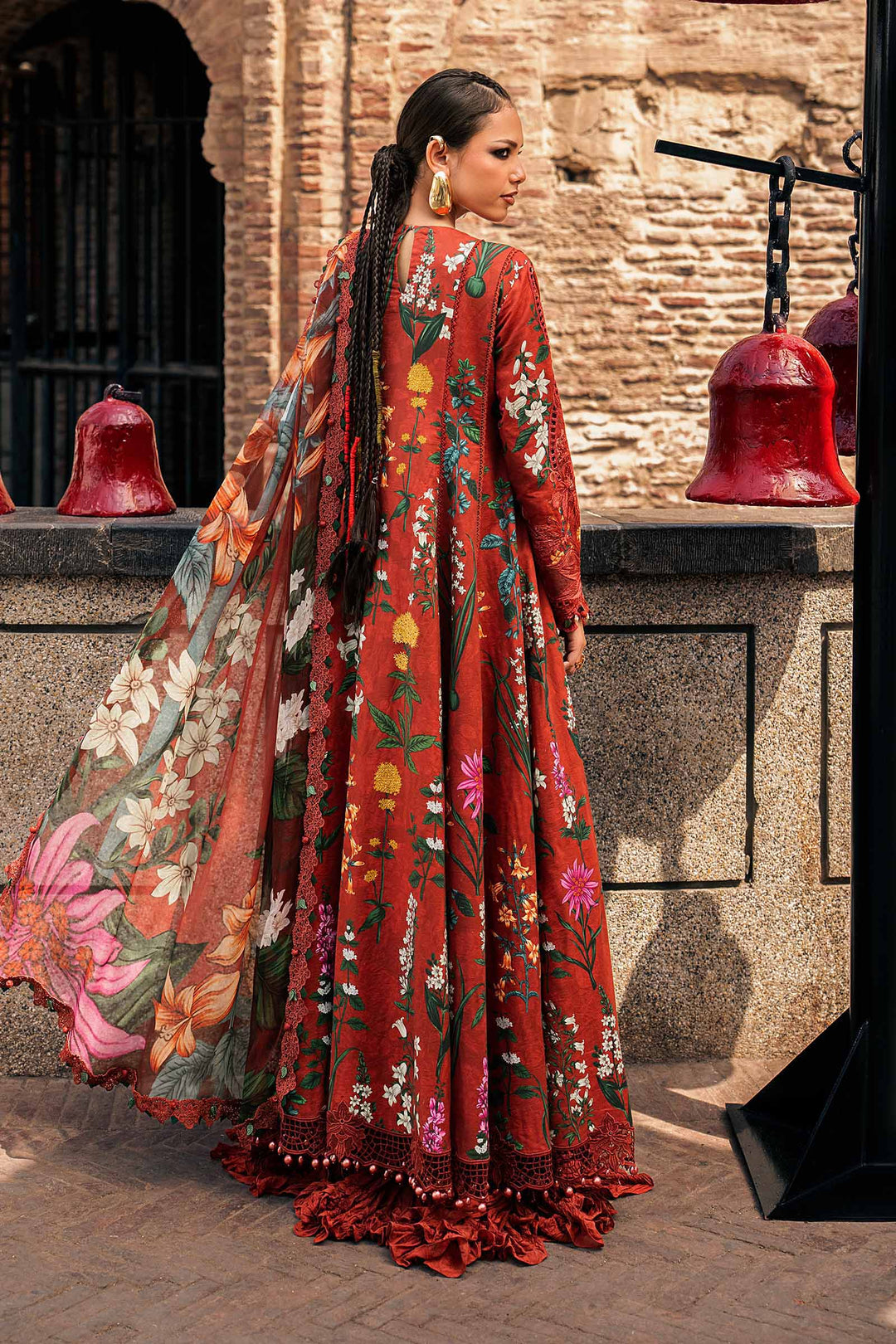 M Prints by Maria B Unstitched Printed Cambric 3 Piece Suit MB26UPC 6B - Casual Collection