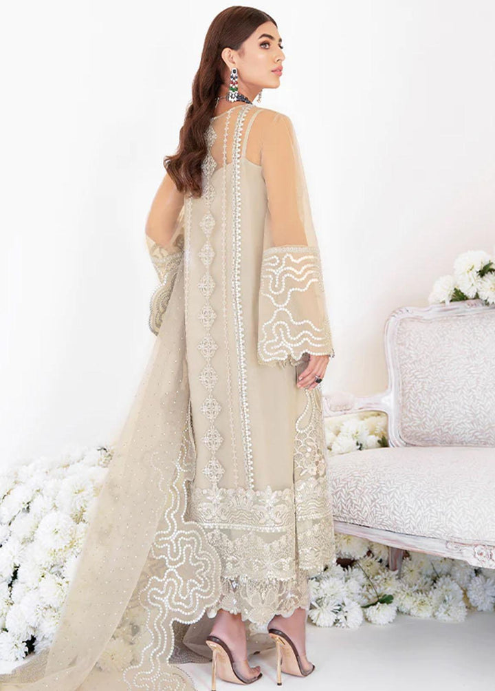 Fleur By Serene Premium Embroidered Net Suits Unstitched 3 Piece SP22F S-1061 MIQUELLA - Spring / Summer Collection