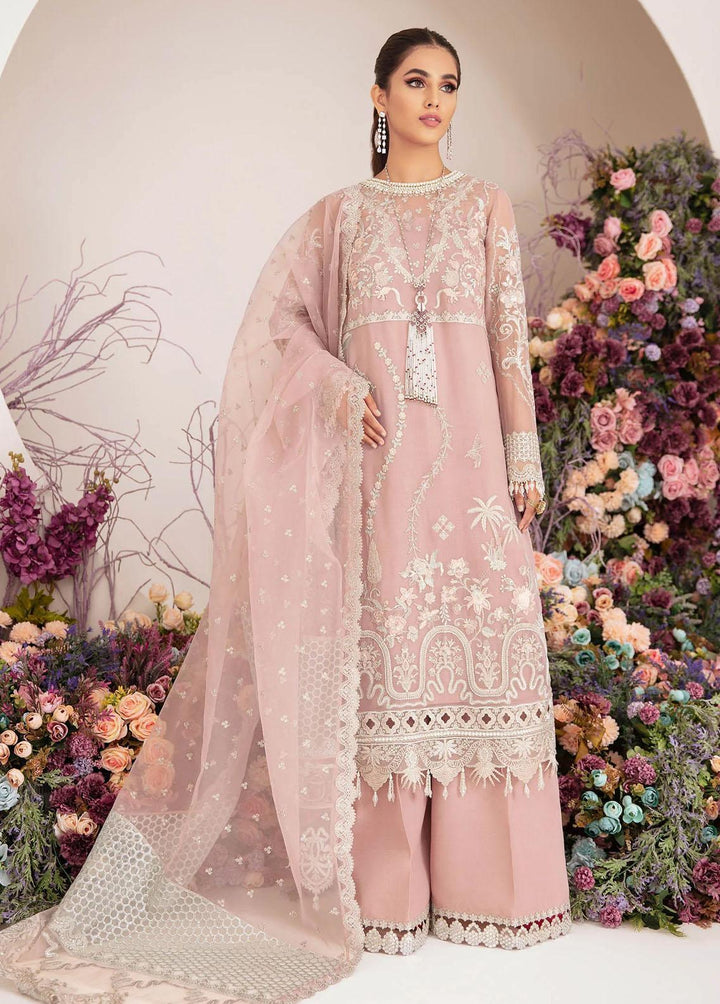 Fleur By Serene Premium Embroidered Chiffon Suits Unstitched 3 Piece SP22F S-1066 NEMESIA - Spring / Summer Collection