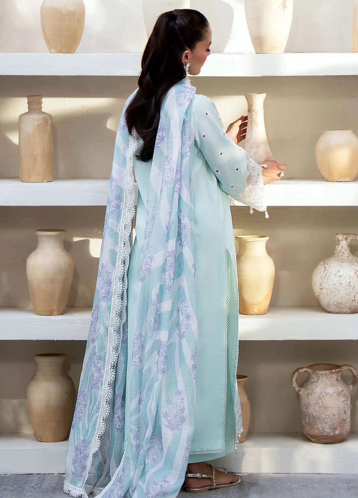 Saad Shaikh Embroidered Lawn Suit Unstitched 3 Piece SSK24E Meraki - Festive Collection