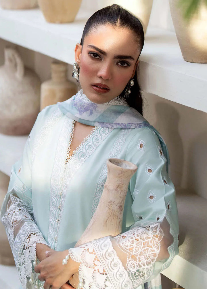 Saad Shaikh Embroidered Lawn Suit Unstitched 3 Piece SSK24E Meraki - Festive Collection