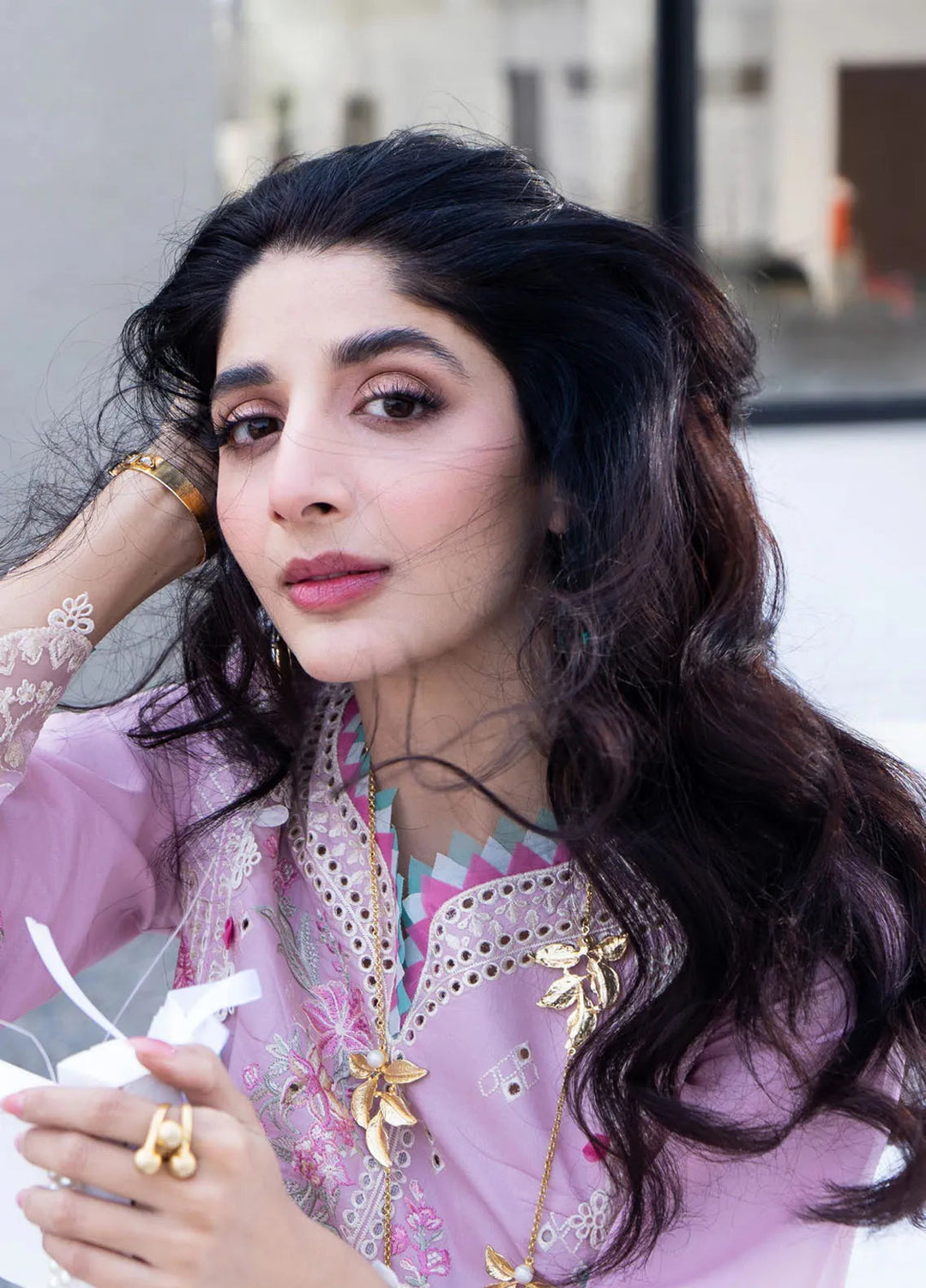 Saagar by Aabyaan Embroidered Lawn Suit Unstitched 3 Piece ABY25SL AS-02 Raqs - Summer Collection