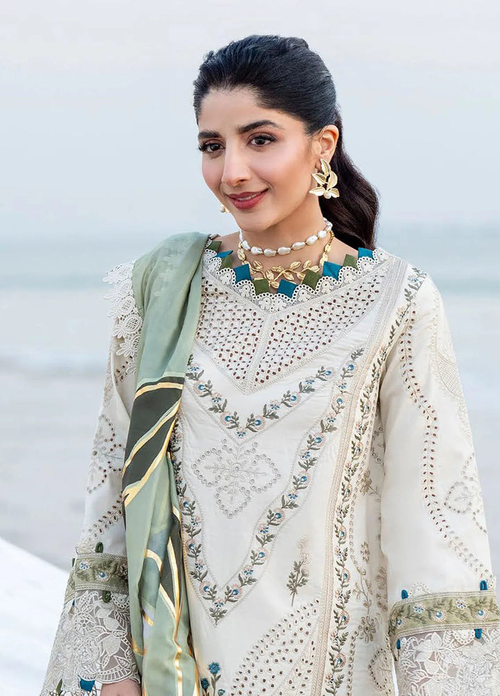 Saagar by Aabyaan Embroidered Lawn Suit Unstitched 3 Piece ABY25SL AS-04 Arsin - Summer Collection