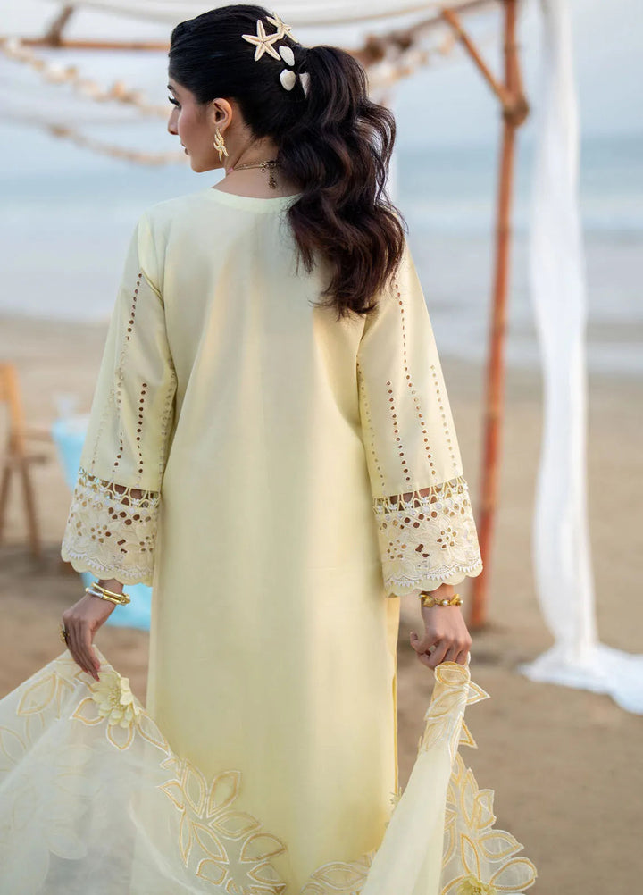 Saagar by Aabyaan Embroidered Lawn Suit Unstitched 3 Piece ABY25SL AS-07 Sofina - Summer Collection