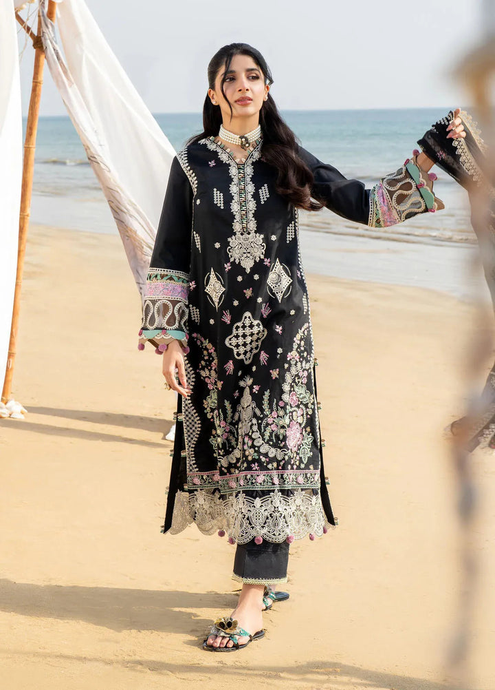 Saagar by Aabyaan Embroidered Lawn Suit Unstitched 3 Piece ABY25SL AS-08 Talia - Summer Collection