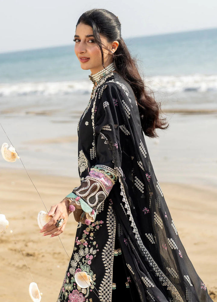 Saagar by Aabyaan Embroidered Lawn Suit Unstitched 3 Piece ABY25SL AS-08 Talia - Summer Collection