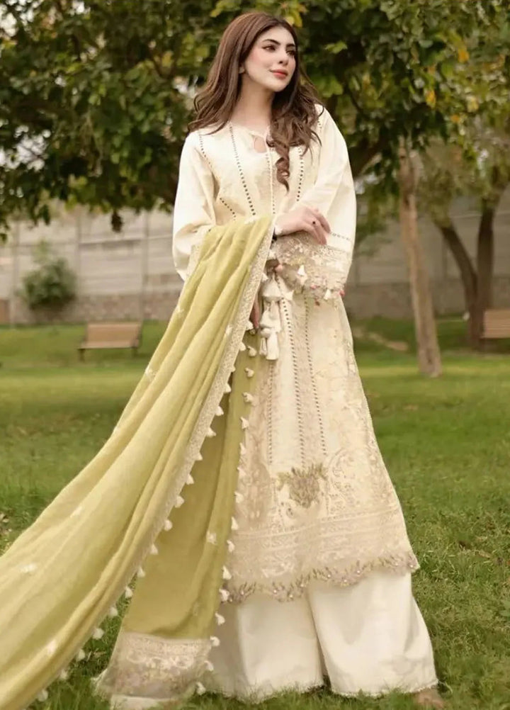 Saahil by Izel Embroidered Lawn Suits Unstitched 3 Piece IZL24SL Flossie - Summer Collection