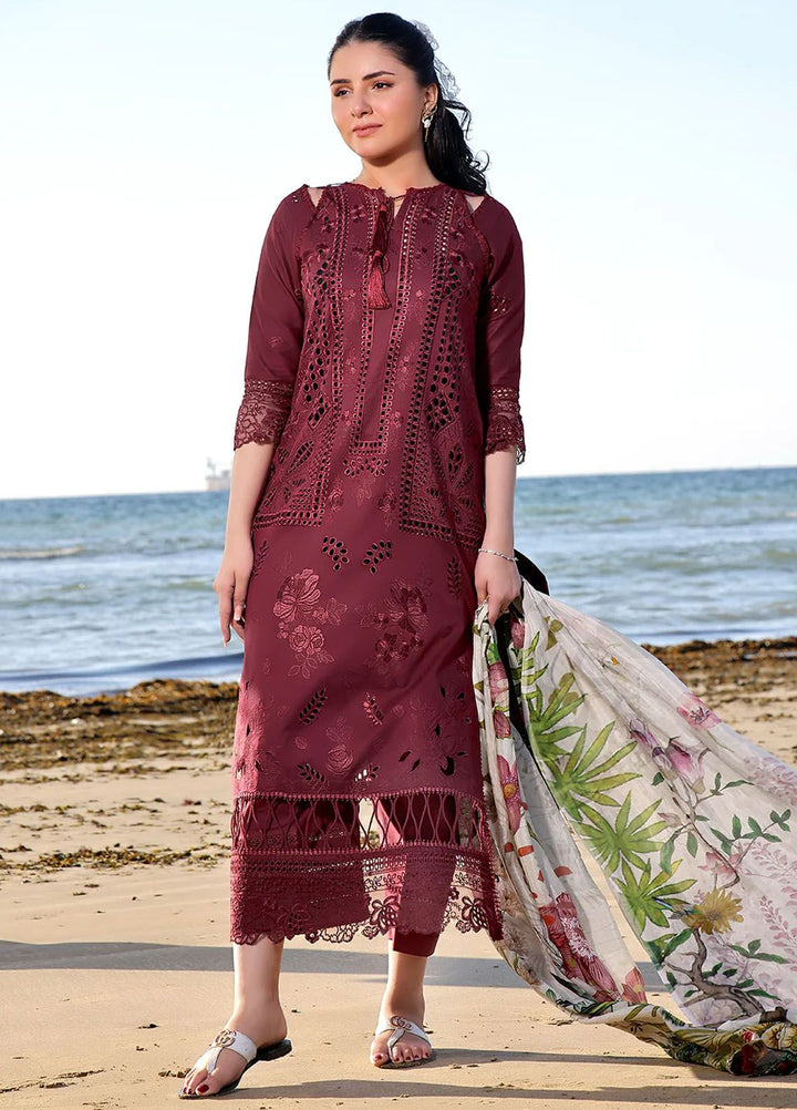 Saahil by Izel Embroidered Lawn Suits Unstitched 3 Piece IZL24SL Laleen - Summer Collection